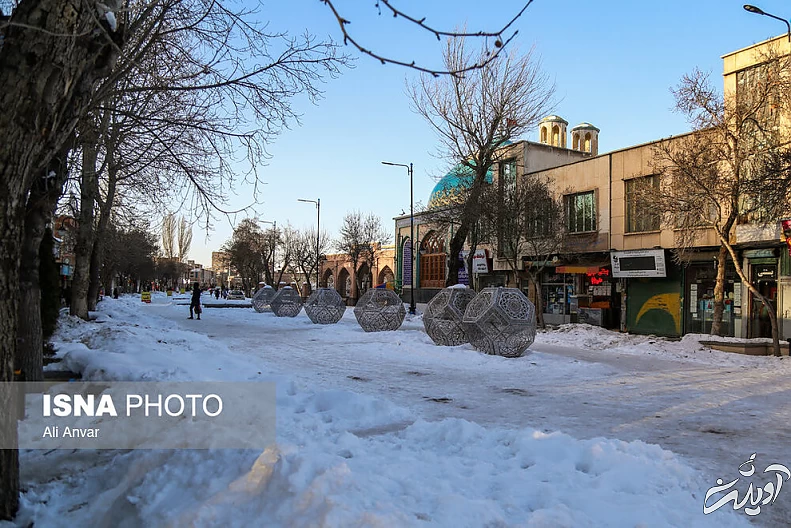 (تصاویر) اردبیل پس از ۱۰ روز بارش برف
